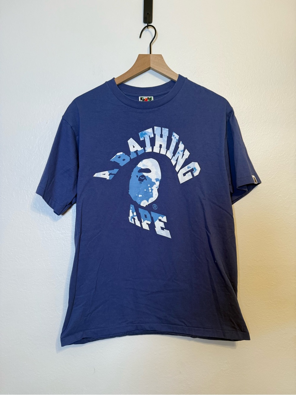 A BATHING APE® Tie Dye Twist‎ College Tee
